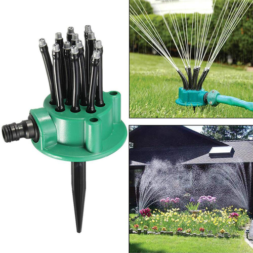 Green 360 Gear Drive Rotating Garden Irrigation Automatic Multi-head Water Sprinkler System