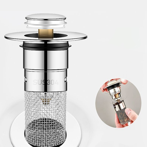 Modern Design Plastic Bathroom Basin Drain Plug Core Bounce Wash Basin Leaking Filter Bathroom Basin Drain