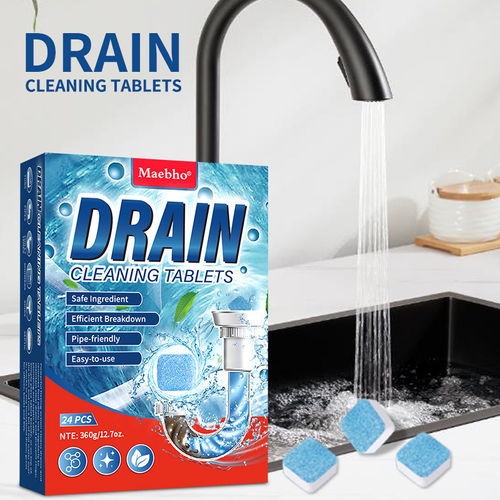Pipe Foam Cleaner Powerful Drain Unblocker Rapid-Acting Formula Removes Grease and Odours From Kitchen and Bathroom Sinks