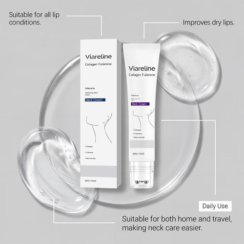 Firming Neck Treatment Cream with Collagen for Wrinkle Reduction and Hydration