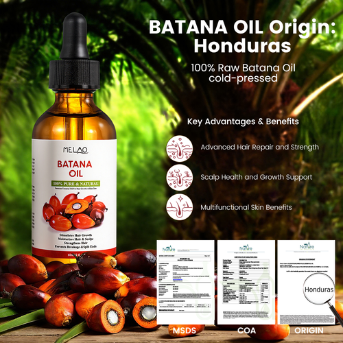 Hair Essential Oil Rosemary Raw Combo for Strengthening Promotes Hair Thickness Honduran Hair Growth Batana Oil