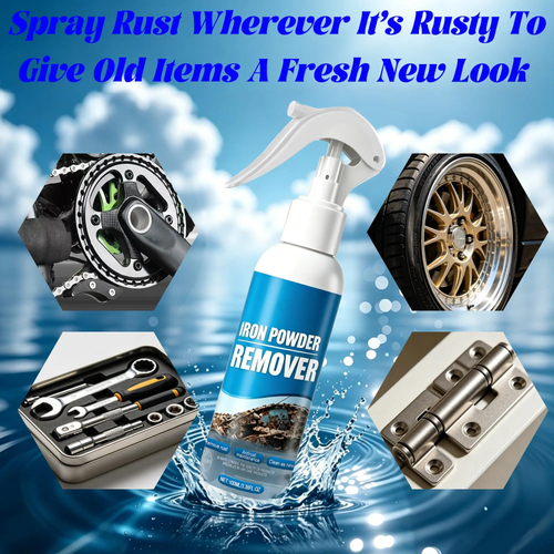 Automotive Rust Remover Spray (100ML) - Fast-Acting Iron & Rust Cleaner for Wheels, Rims, Metal Surfaces - Car Detailing Products, Detailing Products Chemicals - Safe on Most Automotive Finishes, Cars, Motorcycles,summervibes