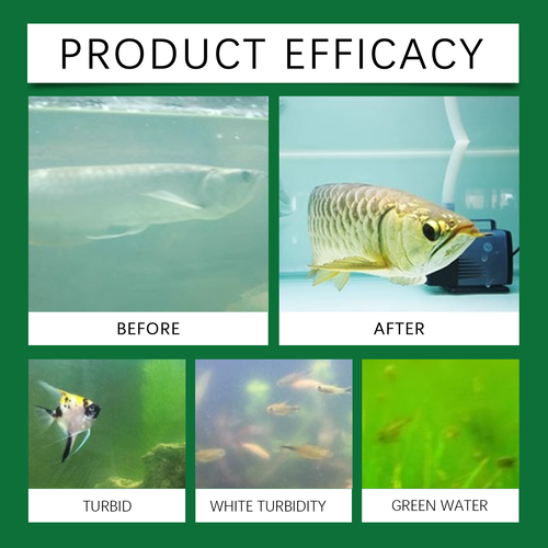 Aquarium Water Purifier Tablets, Algae Inhibitor & Sludge Remover, Clean Impurities for Fish Tank Water Maintenance