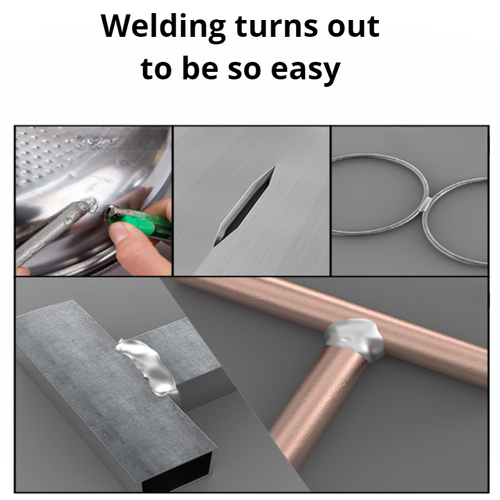 20pcs Easy Melt Copper Welding Rods Low Temperature Aluminum Stainless Steel For Repairing Holes In Metal Rack