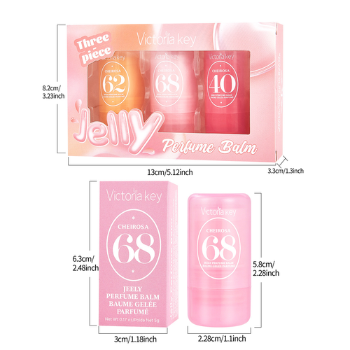 3-Piece Pocket Solid Perfume Balm Set Cheirosa Fragrance Long Lasting Portable Body Fragrance Balm Gift Box Set