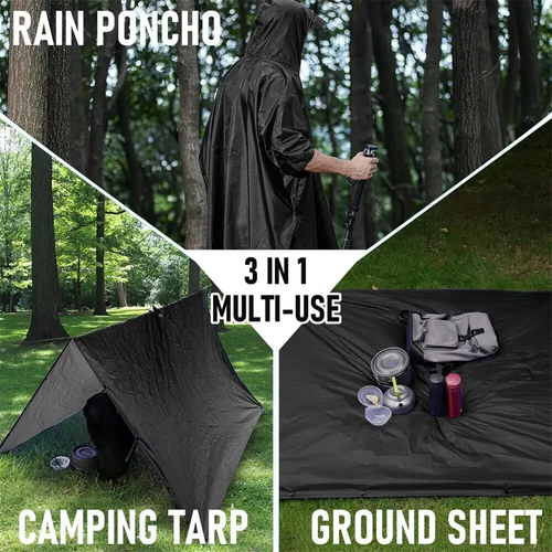 Hot Sell Recycled Plastic Pu Waterproof Raincoat Adults Raincoat With Hoods and Plastic Raincoat with Storage Bag