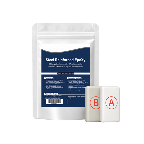 Steel Reinforced Epoxy Putty - Permanent Repair for Metal, Wood & Concrete