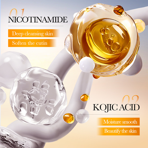 Best Selling SADOER 50 PADS Organic Kojic Acid Turmeric Daily Use Cotton Cleansing Pads Skin Remover Exfoliation Face