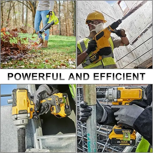 Replacement for Dewalt 20V Max Battery: 8.0Ah Lithium Batteries Compatible with Dewalt Battery DCB208 DCB200 DCB206 DCB205 DCB204 Cordless Power Tools