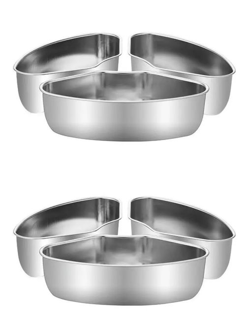 Individual Food Steamer Box Tray Set, 6pack Stainless Steel Mini Steamer Cookers Insert Pot Food Holder for Instant Pot n Air Fryer to Quick Prepare Meal