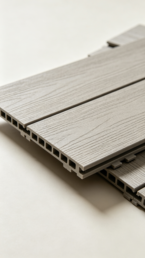 Interlocking PVC Deck Tiles Waterproof Anti-slip Modern Minimalist Outdoor Patio Balcony Garden Snap Flooring Tiles 30*30*2cm 44 Pieces Per Carton