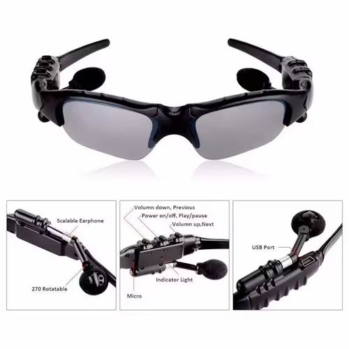 Nouveau sport smart glasses stéréo sans fil Bt vélo lunettes de soleil casque téléphone polarisation conduite vélo yeux lunettes