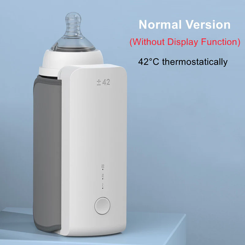 Portable USB Baby Bottle Warmer – Wireless, Rechargeable, Constant Temperature, Universal Fit