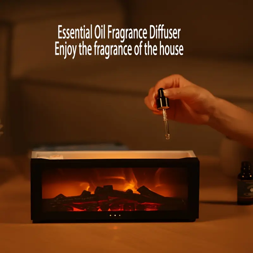 Gift, Aromatherapy Diffuser | Realistic Flame Effect | Easy Cleaning Function, Flameless Aromatherapy Diffuser, USB Powered Aromatherapy Diffuser, Perfect
