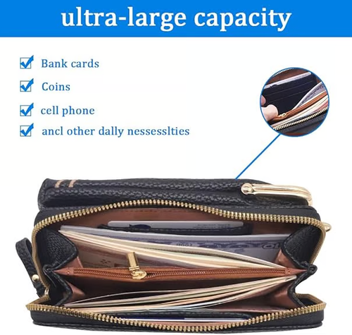 🔥Women Sling Cross-Body Wallet with Mobile Cell Phone Holder🔥