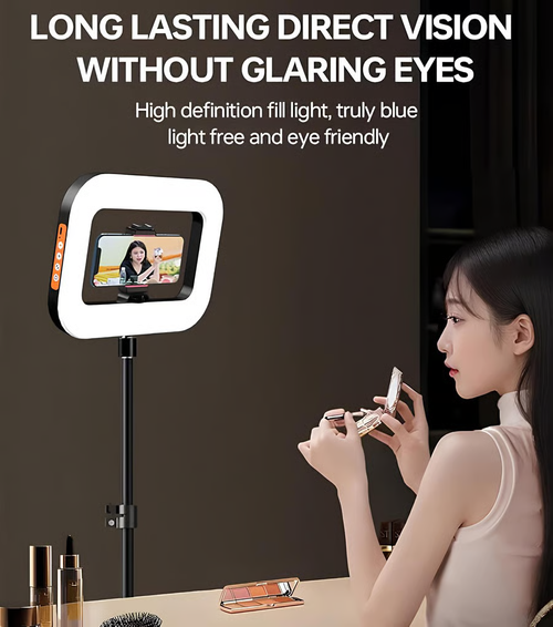 Rechargeable Selfie Portable Ring Light – Adjustable Bicolor Fill Light