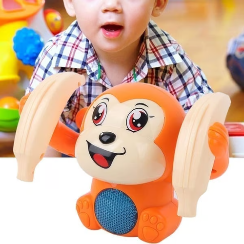 🐒Early infant electric flip and head monkey toys