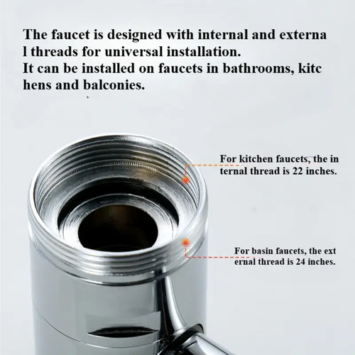 ✨1440° Rotatable Faucet Aerator Extension