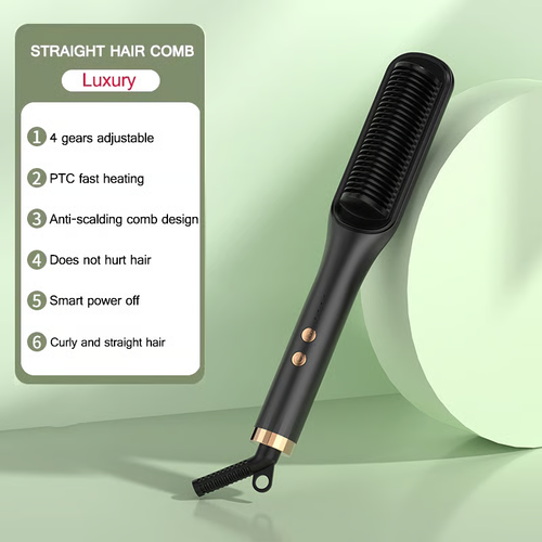 2025 Pro Steam Straightener Brush-Ultimate Hair Hydration and 3X Faster Straightening