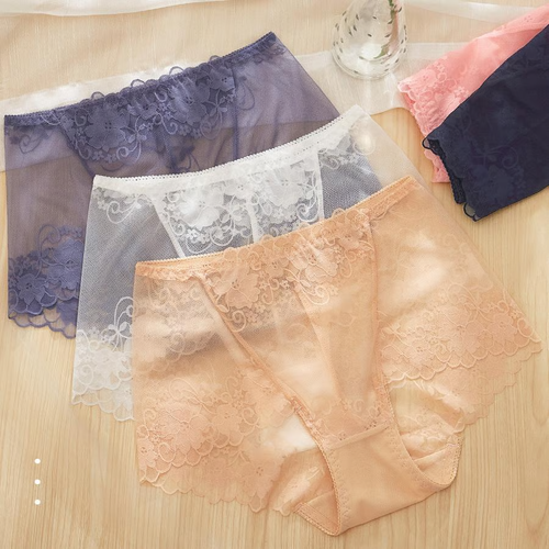 🔥Last Day🔥Buy one get three free✨ Ladies Silk Lace Handmade Panties✨