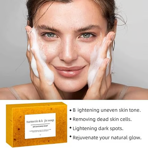 🎈Last Day Promotion🔥Turmeric & Kojic Acid Brightening Soap Purely handmade, 3 pieces in total