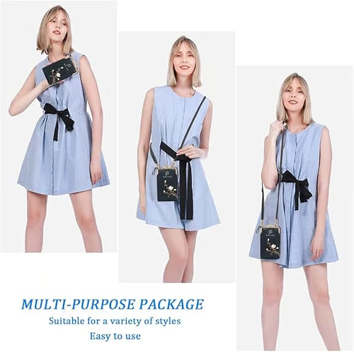 🔥Women Sling Cross-Body Wallet with Mobile Cell Phone Holder🔥