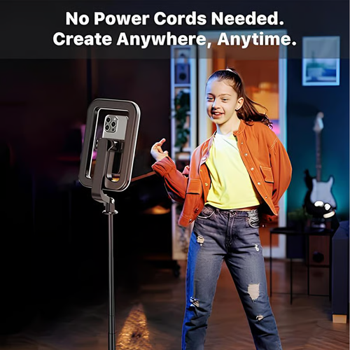 Rechargeable Selfie Portable Ring Light – Adjustable Bicolor Fill Light