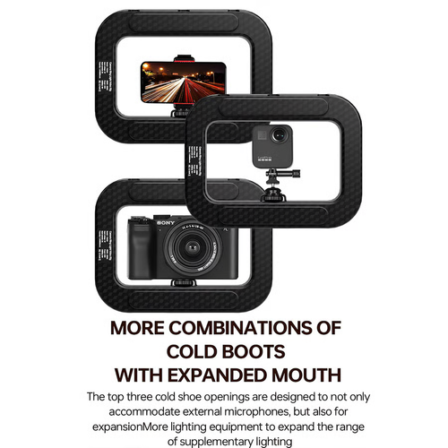 Rechargeable Selfie Portable Ring Light – Adjustable Bicolor Fill Light