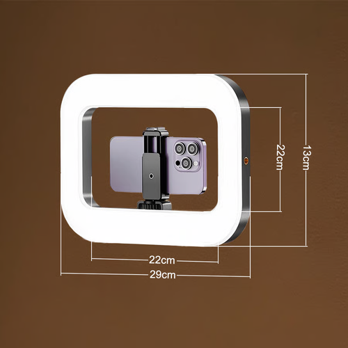 Rechargeable Selfie Portable Ring Light – Adjustable Bicolor Fill Light