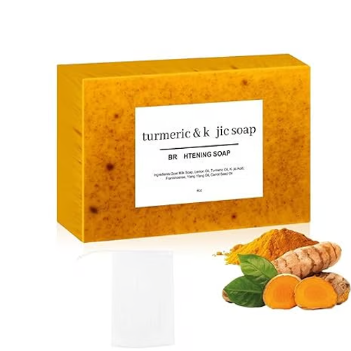 🎈Last Day Promotion🔥Turmeric & Kojic Acid Brightening Soap Purely handmade, 3 pieces in total