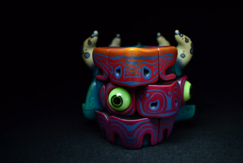 👁️👹Artists Handmade Art Monster Sculpture Rubik's Cube Toys🔥