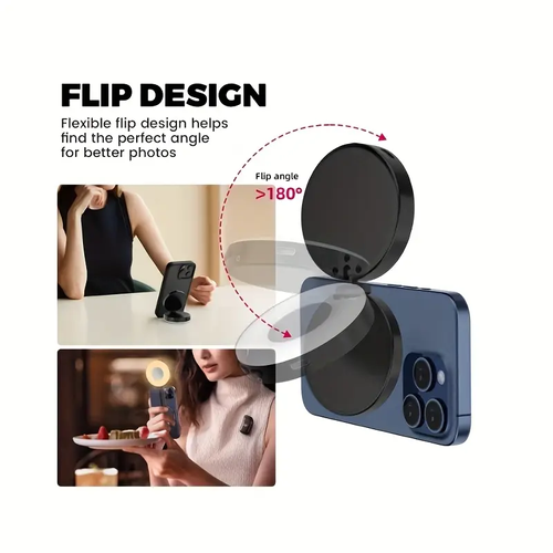 Magnetic LED phone selfie clip light pocket tofu fill light makeup light and stand