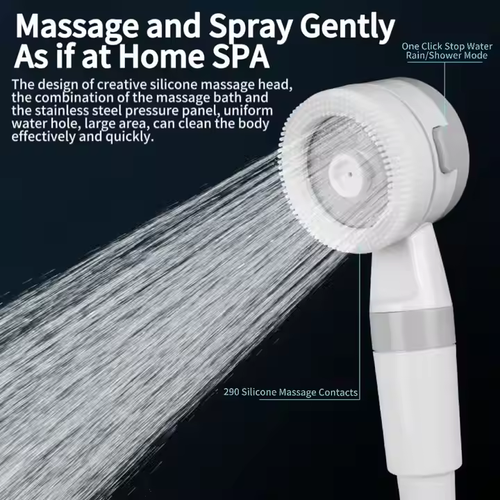 Electric self-priming portable shower