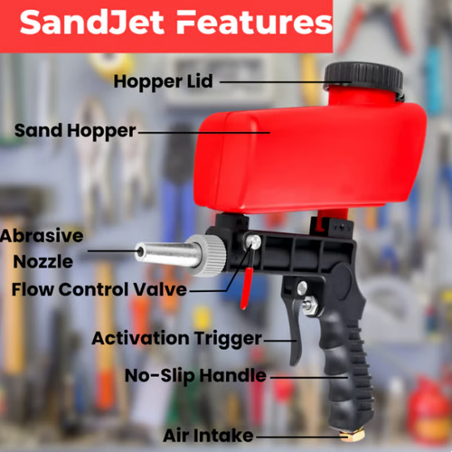 😎SandJet|Portable Pneumatic Sandblasting Gun