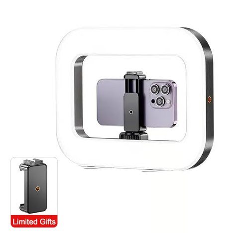 Rechargeable Selfie Portable Ring Light – Adjustable Bicolor Fill Light