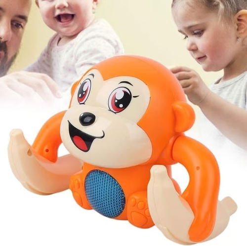 🐒Early infant electric flip and head monkey toys