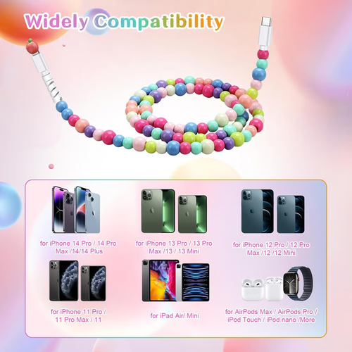 ⚡2 in 1- Colorful charger cable