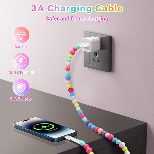 ⚡2 in 1- Colorful charger cable