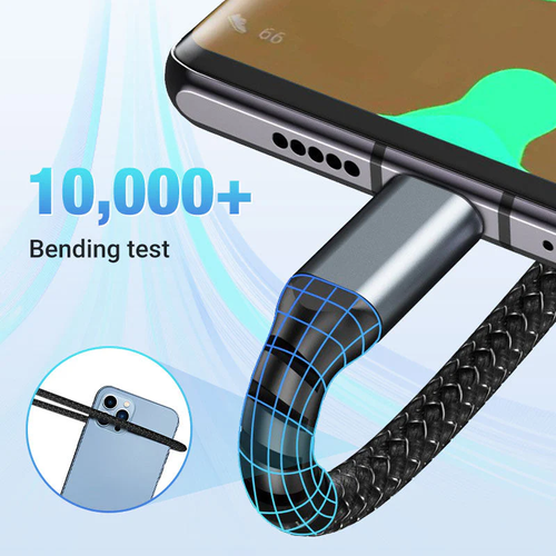 Transparent Light-Emitting 3-in-1 Super Fast Charging Cable