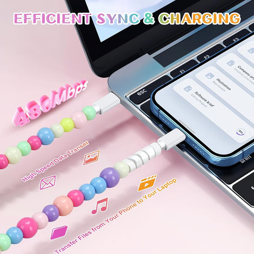 ⚡2 in 1- Colorful charger cable
