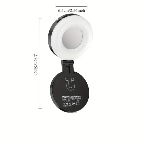 Magnetic LED phone selfie clip light pocket tofu fill light makeup light and stand