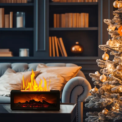 Gift, Aromatherapy Diffuser | Realistic Flame Effect | Easy Cleaning Function, Flameless Aromatherapy Diffuser, USB Powered Aromatherapy Diffuser, Perfect