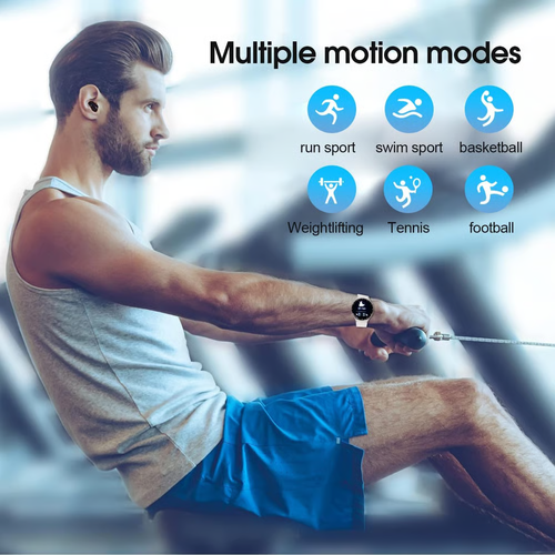 1.39  IPS Large Touch-Screen IP67 Waterproof Rugged Fitness Tracker Smartwatch