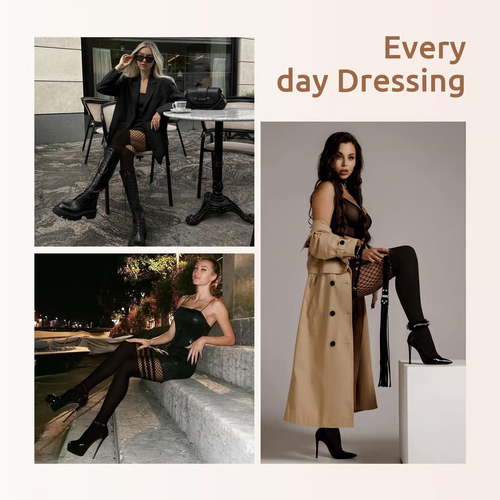 ✨🔥Women's Sexy Fishnet Mock Thigh High Stockings