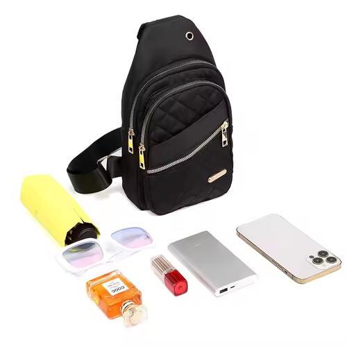 🎁Last Day🎉 Solid Color Quilted Waist Bag