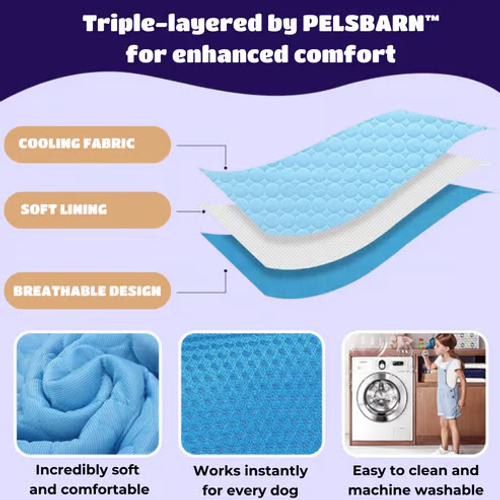 🔥🐾Dog Cooling Mat (4x more effective)