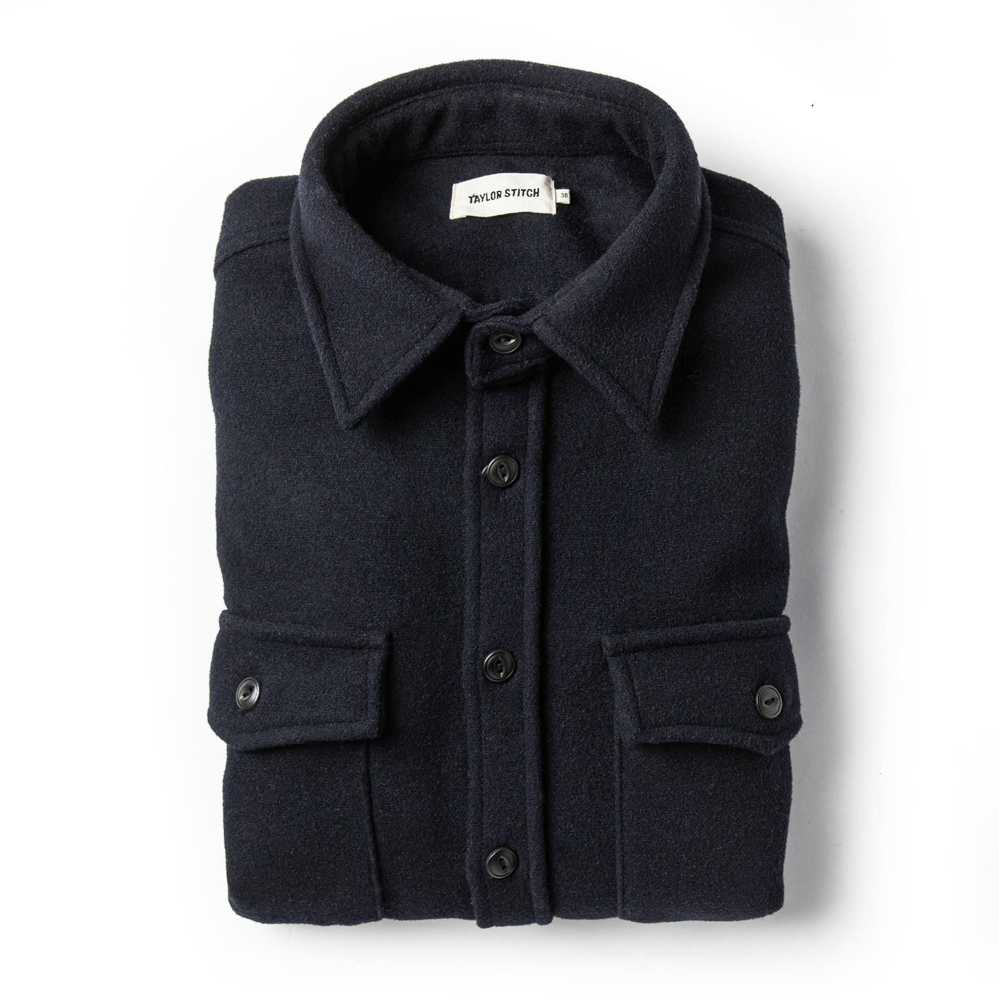 Wsrsu Maritime Shirt Jacket in Deep Navy