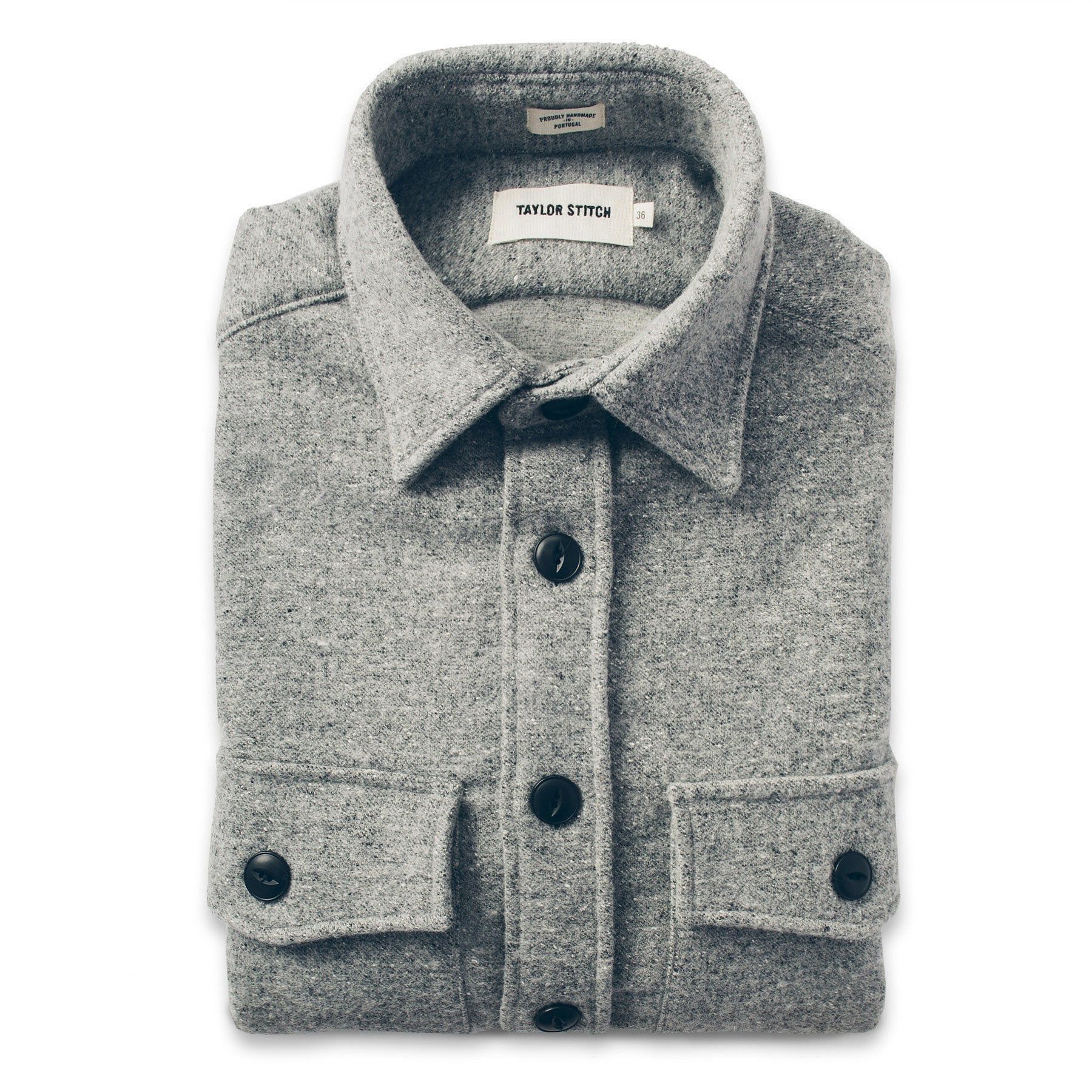 Wsrsu Maritime Shirt Jacket in Ash Donegal Lambswool