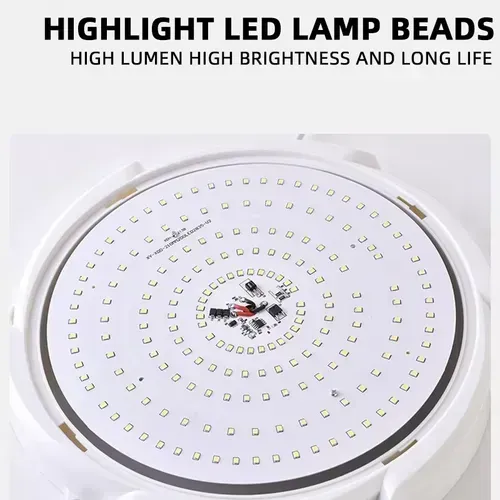 200W LED Solar Ceiling Lamp with High Lumen Brightness Long Life Indoor Rechargeable Remote Control for Living Highlight