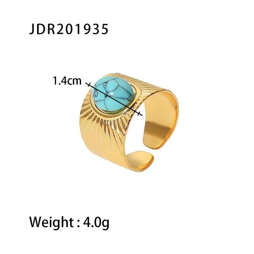 Natural Stone Open Ring